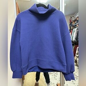Calia Cowl Neck Sweatshirt in Rich Purple